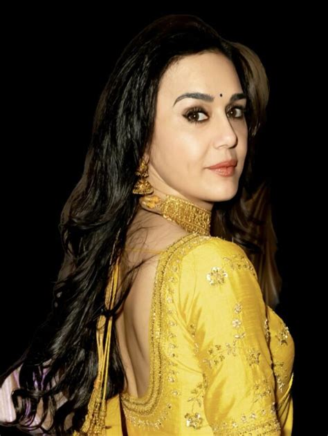 Preity Zinta looks like a blossoming buttercup in this yellow lehenga