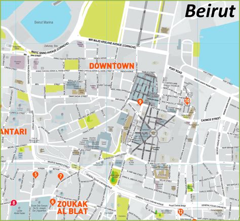 Beirut Map | Lebanon | Discover Beirut with Detailed Maps