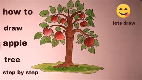 How To Draw An Apple Tree