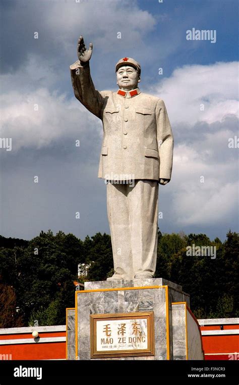 Lijiang, China: A Larger-thanlife Statue Of Chairman Mao Zedong At Stock Photo, Royalty Free ...