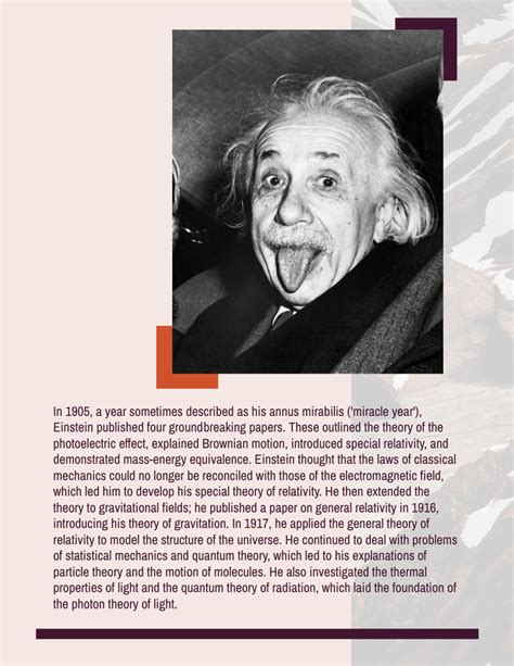 Albert Einstein Biography | Biografia Template