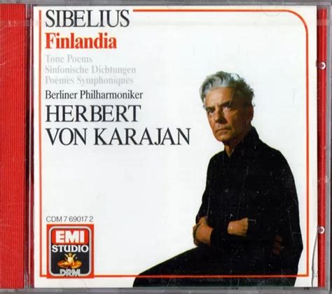 Sibelius Finlandia Herbert Von Karajan Berlin Philarmonic en venta en ...