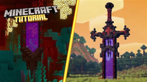 Minecraft | 🔥 How to build a Nether Sword Portal | Gausuch Gamer - YouTube