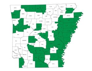 Arkansas Dry County Map | World Map 07