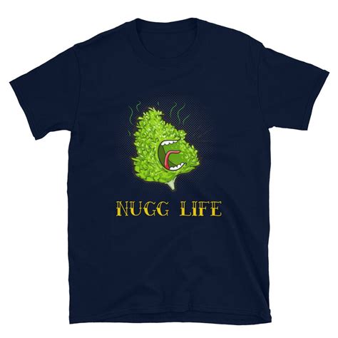 Nugg Life Short-sleeve Unisex Black Font T-shirt-stoner - Etsy