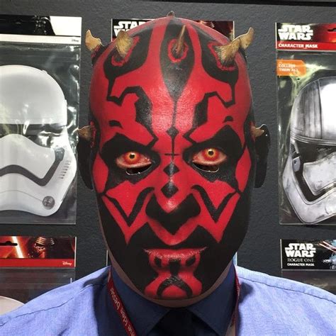 Darth Maul Star Wars Mask | Star wars masks, Star wars characters faces ...