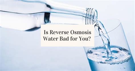 Benefits & Drawbacks of Reverse Osmosis Water - Jug Free