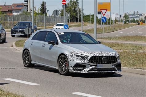 2023 Mercedes-AMG A45 Spotted With Updated Headlights And Taillights | Carscoops