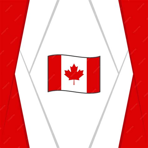 Premium Vector | Canada flag abstract background design template canada ...