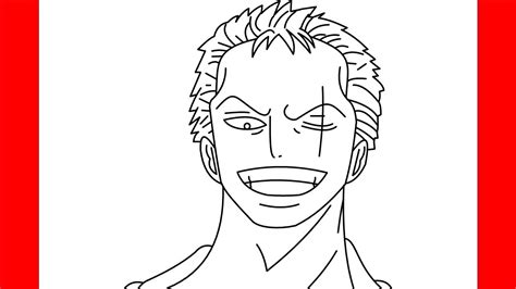 How To Draw Zoro From One Piece - Step By Step Drawing - YouTube