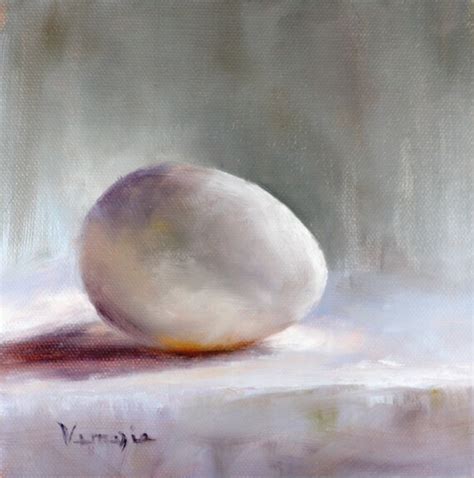 original art oil painting still life white egg canvas art home