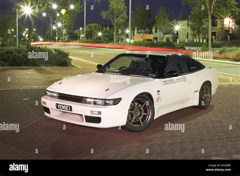 modified Japanese Nissan S13 180SX Silvia sports car Stock Photo - Alamy