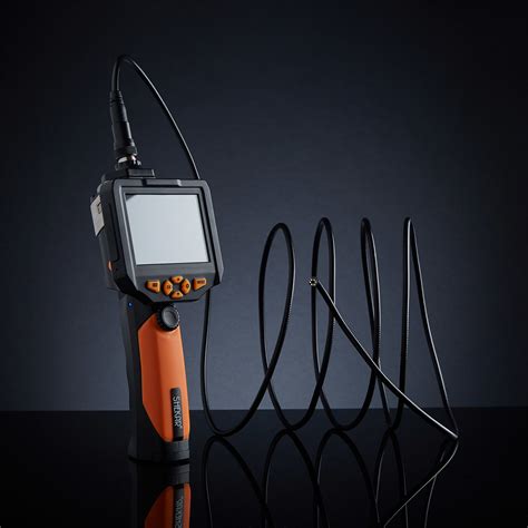 Endoscope Borescope Waterproof Inspection Camera + 3.5" LCD Screen // Slim (1 Meter Tube ...