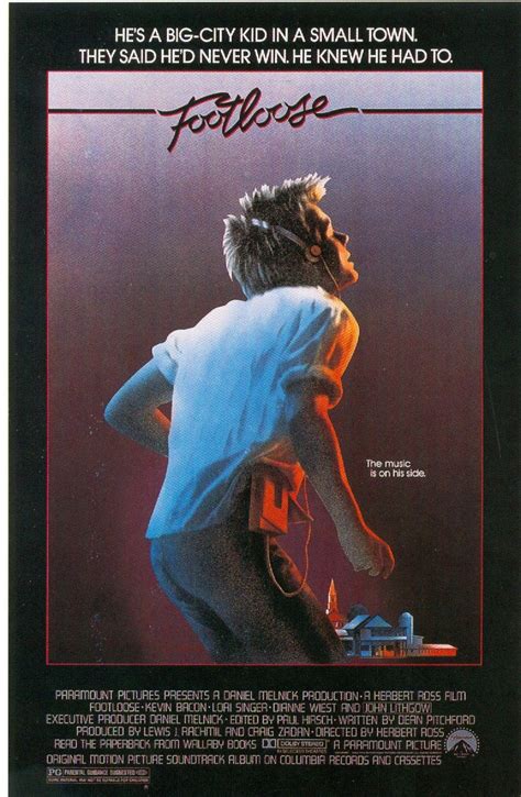 Magnet Footloose Kevin Bacon movie poster by CrossEyedCatGifts