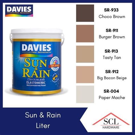 DAVIES Sun Rain WHITE / GRAY / BLACK / BROWN 1 Liter | Lazada PH