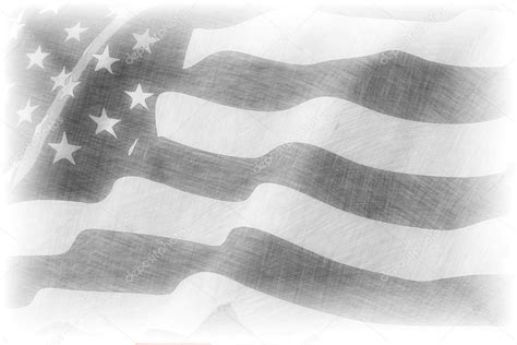 American flag pencil drawing | American flag pencil drawing — Stock ...