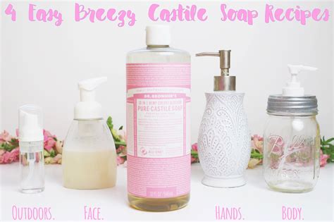 4 Easy Breezy Castile Soap Recipes | Castile soap recipes, Soap recipes, Liquid castile soap