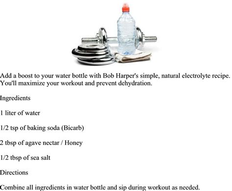 Electrolyte Water Recipe | Natural electrolytes, Water recipes, Electrolyte water