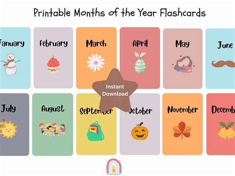 Months Of The Year Flashcards Months Flashcards Lamin - vrogue.co