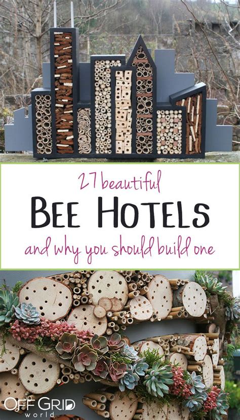 27 Incredibly Beautiful Bee Hotels (And Why You Should Build One) | Garden projects, Bee hotel ...