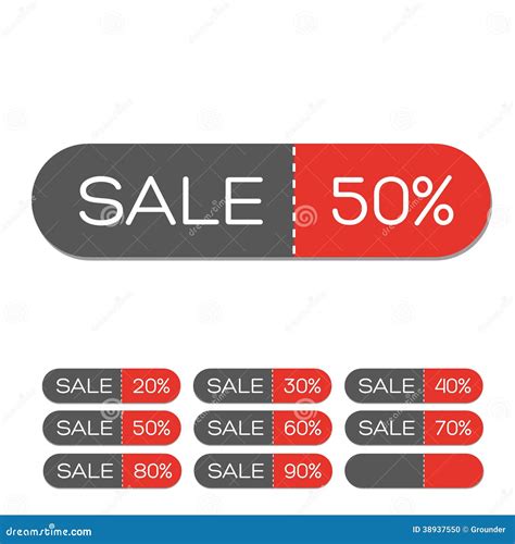 Set of Colorful Sale Labels Stock Vector - Illustration of retail, message: 38937550