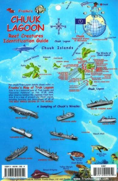 Chuuk Lagoon Map by Frankos Maps Ltd. | Maps.com.com