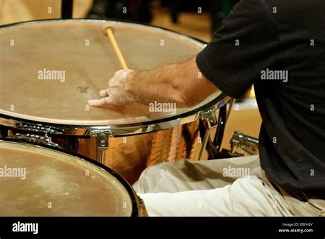 Timpani being played drum sticks hi-res stock photography and images - Alamy