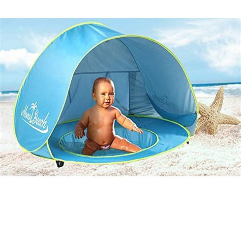 Monobeach Baby Beach Tent Pop Up Portable Shade Pool UV Protection Sun Shelter for Infant ...