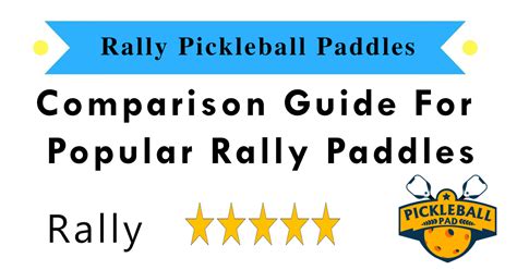 Rally Pickleball Paddle Reviews and Comparison 2020 | Pickleball ...