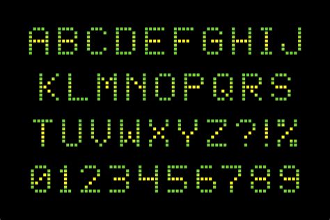 Square Dot-Matrix Display Font – Krafti Lab