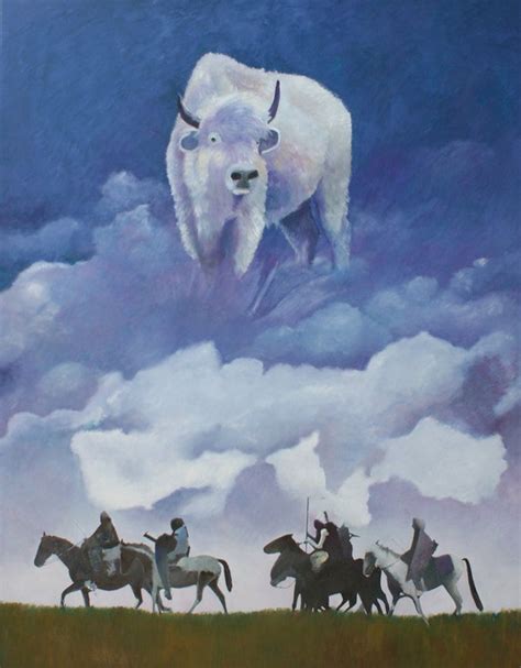 Waiting For The White Buffalo by Per Christoffersen | Native american art, American art, Modern ...