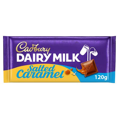 Cadbury Dairy Milk Salted Caramel 120g | Single Chocolate Bars & Bags ...