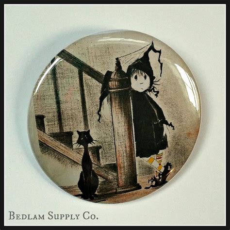 Dorrie the Little Witch Large 2.25 Button - Etsy