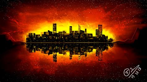 City on fire by WawaArt on DeviantArt