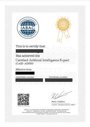 Certified Artificial Intelligence Expert