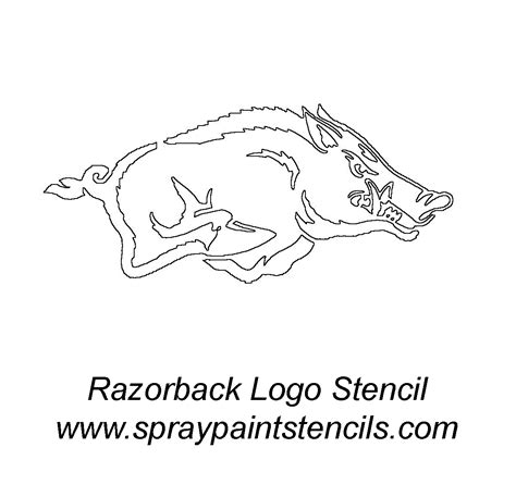 Svg Arkansas Stencil Clipart Razorback Razorbacks Hog Silhouette ...