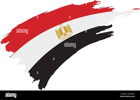 Egypt flag, vector illustration Stock Vector Image & Art - Alamy