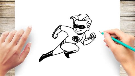 How to Draw Dash The Incredibles 2 - Speed Drawing - YouTube