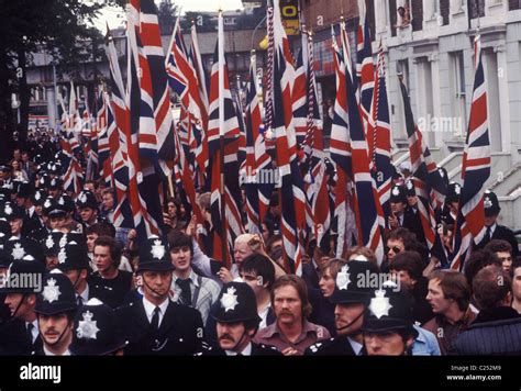 National Front march through Lewisham South London England 1977 The ...