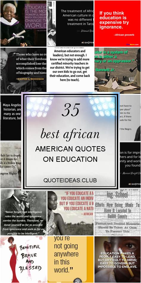 35 Best African American Quotes On Education | African american quotes, African quotes, American ...