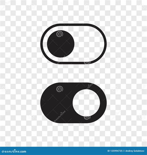 Toggle Button Switch Off Turn on Web UI Icons Stock Vector ...