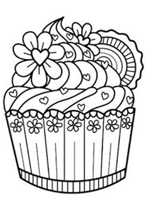 Free & Easy To Print Cupcake Coloring Pages - Tulamama