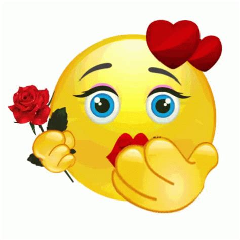 Flying Kiss Emoji Sticker - Flying Kiss Emoji Love - Discover & Share GIFs