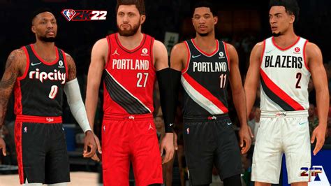 NBA 2K22 Portland Trail Blazers Jerseys by Pinoy21