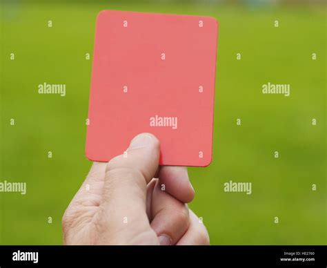 red card soccer Stock Photo - Alamy