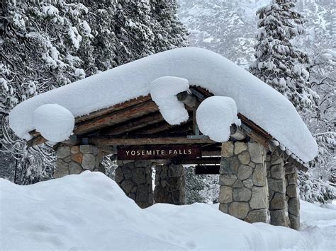 Yosemite National Park, blanketed by snow, is closed temporarily : NPR