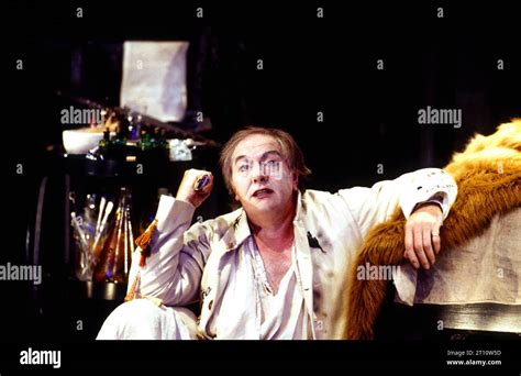 Michael Gambon (Volpone) in VOLPONE or The Fox by Ben Jonson at the Olivier Theatre, National ...