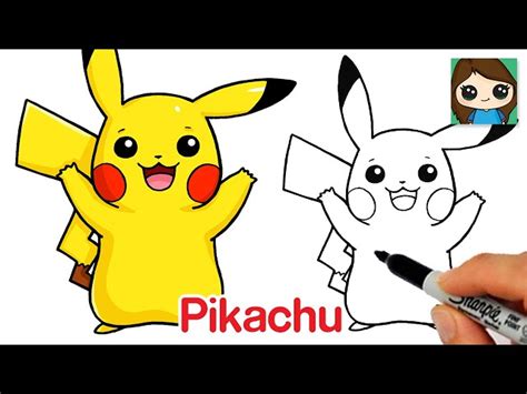 Pikachu Lightning Attack Drawing