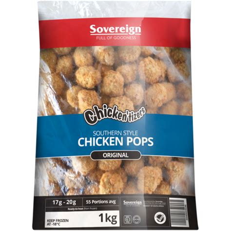 Sovereign Chicken Pops Crispy 1kg | Frozen Breaded Chicken | Frozen ...