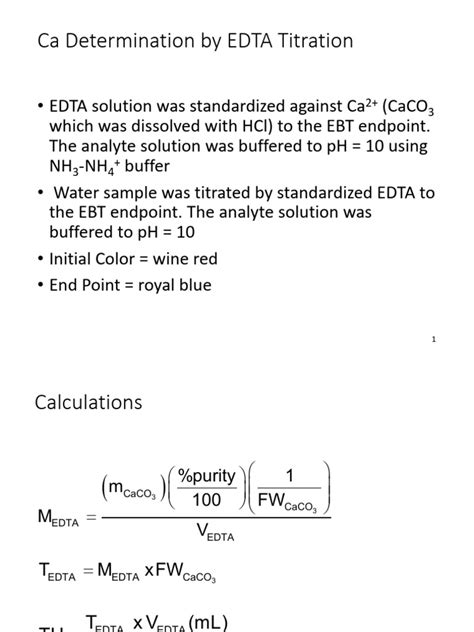 EDTA Titration | PDF | Titration | Chemistry